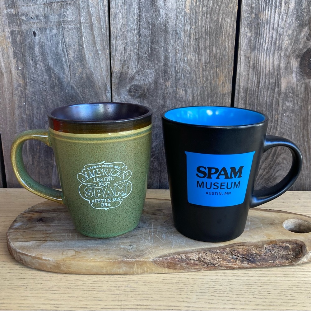 Paid of Spam Museum Austin Minnesota Mug Coffee Breakfast Musubi